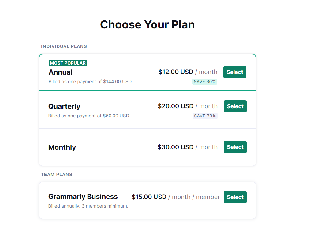 Top 5 Tools for Beginner Freelancers Grammarly Plans