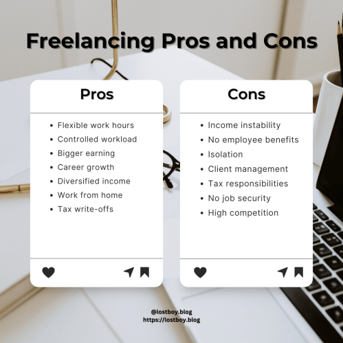pros and cons of freelancing